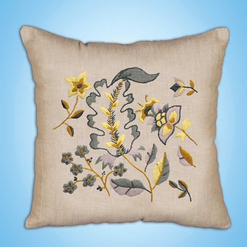 Dusty Floral Embroidery Kit by Design Works