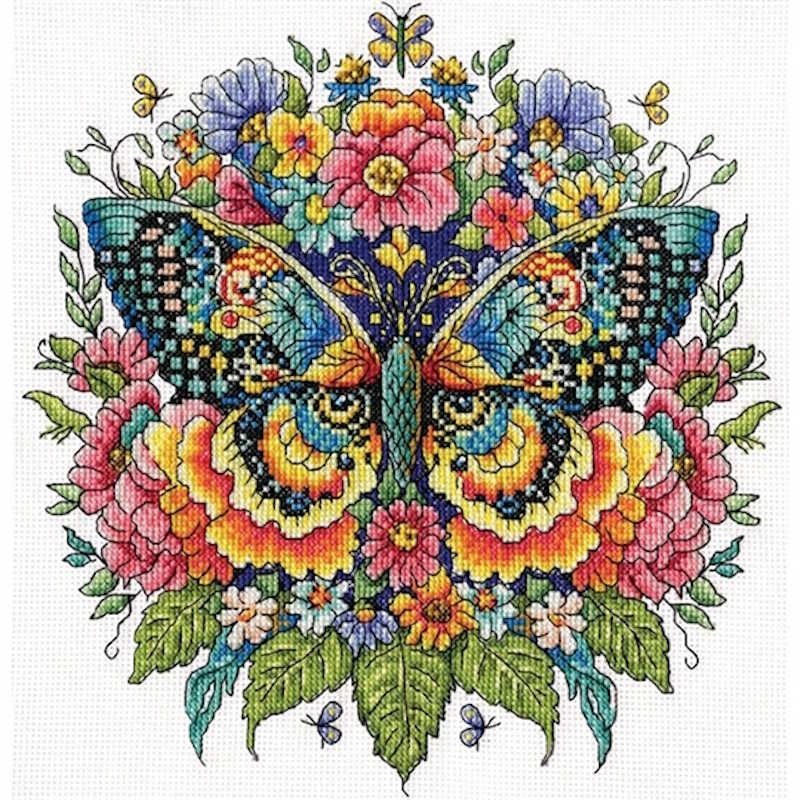 Butterfly Cross Stitch Kit by Design Works