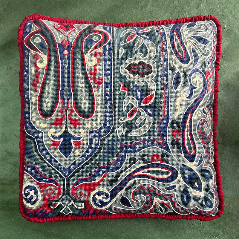 Scottish Paisley Tapestry Needlepoint Kit by Glorafilia