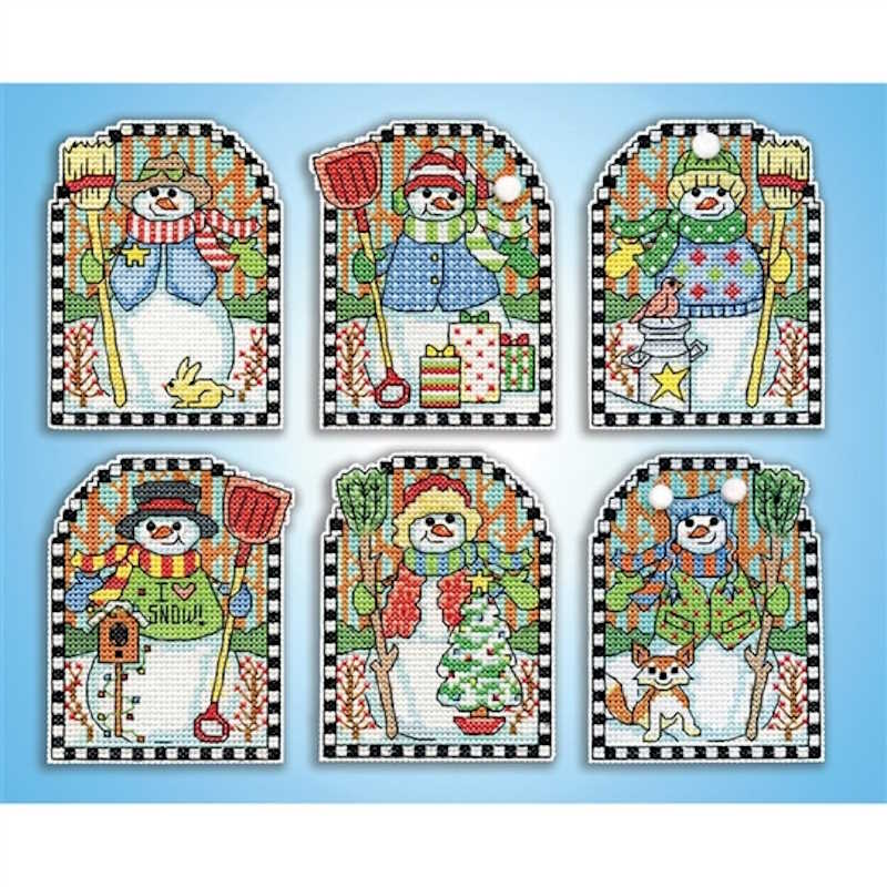 Woodland Snowmen Cross Stitch Kit by Design Works