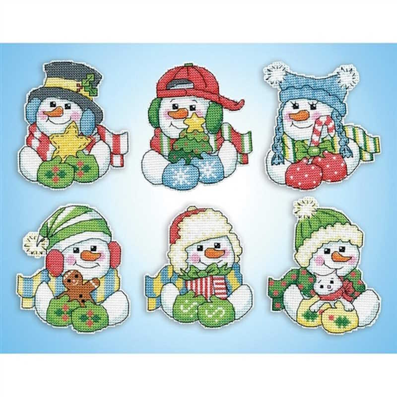 Snowman Hugs Cross Stitch Kit by Design Works