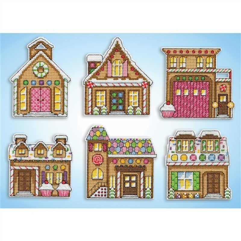 Gingerbread Houses Cross Stitch Kit by Design Works