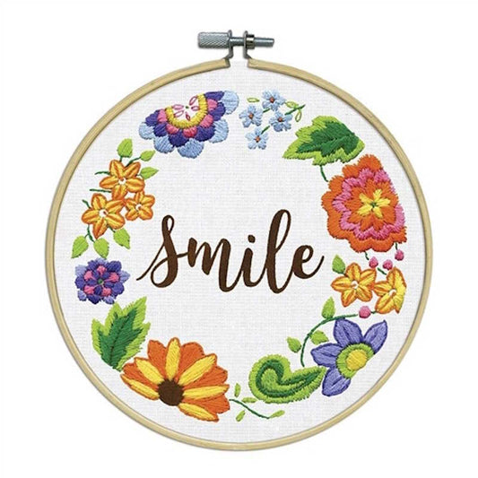 Smile Embroidery Kit by Design Works
