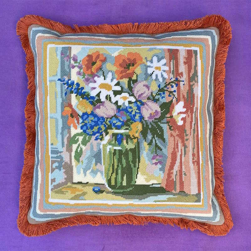 Vanessa's Still Life with Flowers Tapestry Needlepoint Kit by Glorafilia