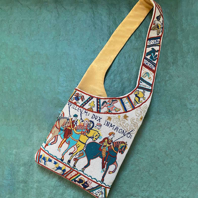 The Bayeux Tapestry Bag Needlepoint Tapestry Kit by Glorafilia