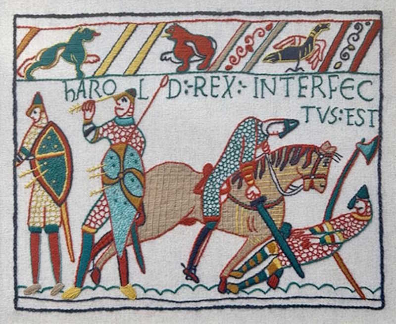 The Bayeux Tapestry - The Death of Harold Embroidery Kit by Glorafilia
