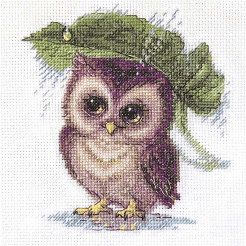Raindrop Owl Cross Stitch Kit By Aine