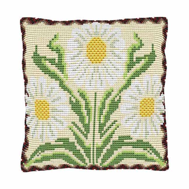 Daisies Printed Cross Stitch Kit by Brigantia Needlework