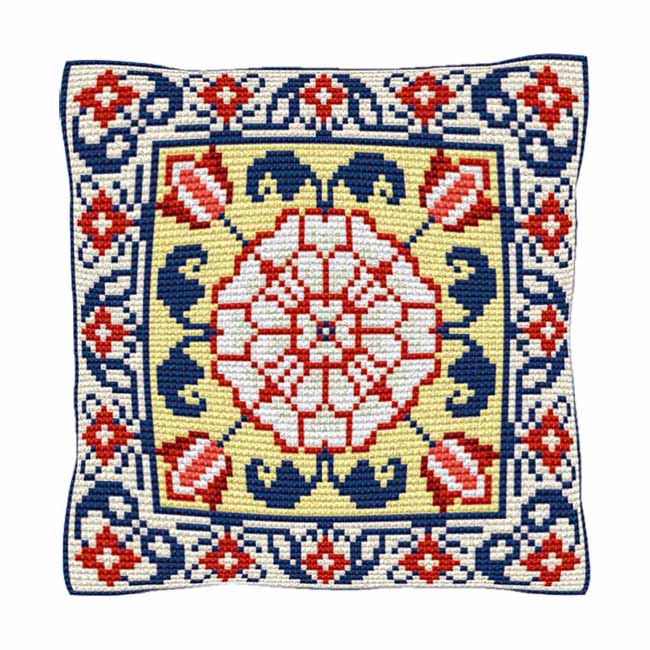 Malaga Printed Cross Stitch Kit by Brigantia Needlework