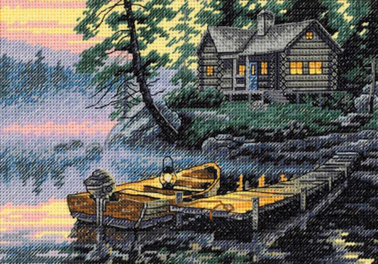 Morning Lake Cross Stitch Kit by Dimensions