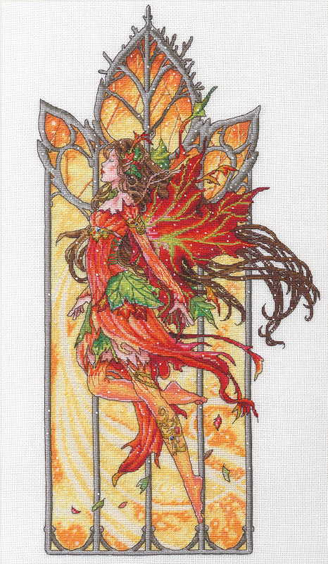 Dancing Fall Fairy Cross Stitch Kit by Dimensions