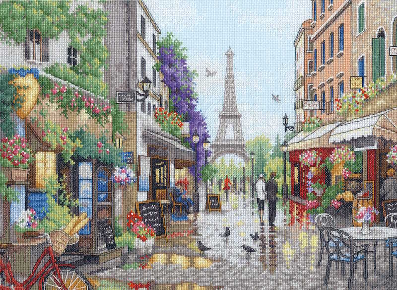 Paris Scene Cross Stitch Kit by Dimensions