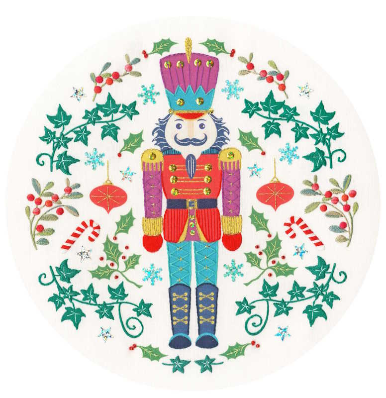 Folk Christmas Embroidery Kit By Bothy Threads