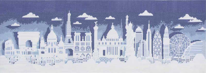Cityscape Cross Stitch Kit By Trimits