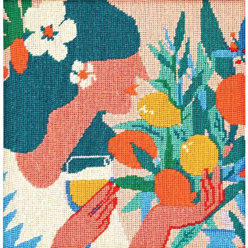 Citrus Lady Tapestry Kit by Milpoint