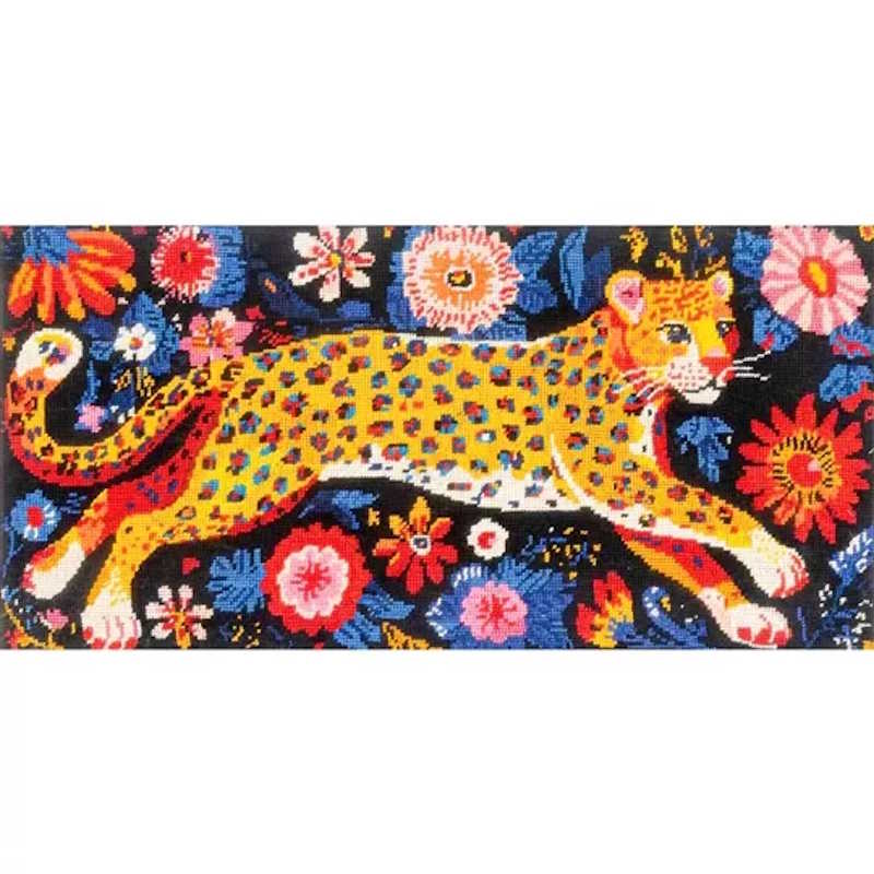 Panther in Blossoms Tapestry Kit by Milpoint