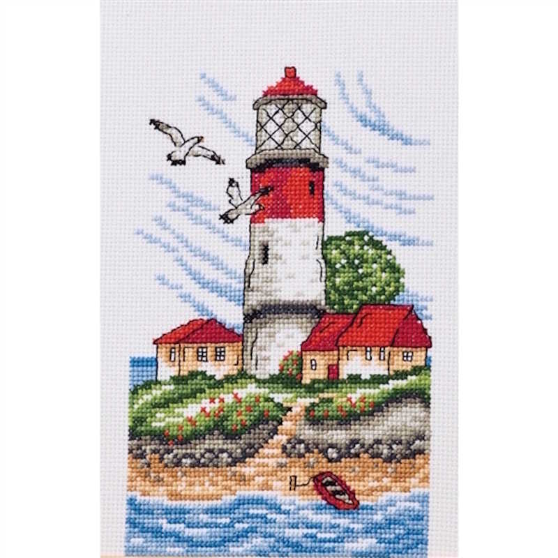 Island Lighthouse Cross Stitch Kit by Permin