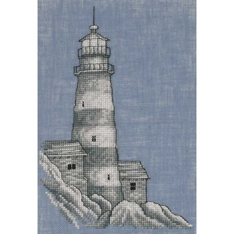 Lighthouse by Moonlight Cross Stitch Kit by Permin
