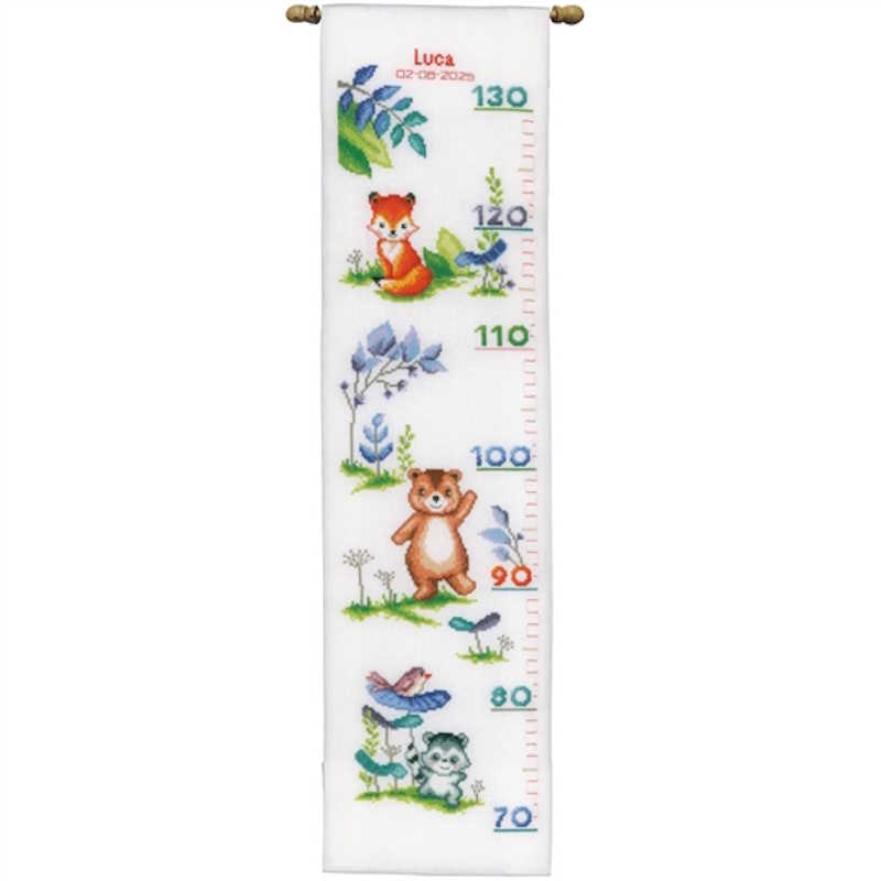 Wave from the Woods Height Chart Cross Stitch Kit By Vervaco