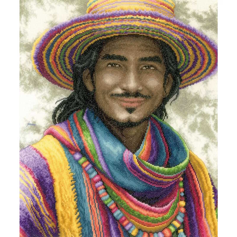 Smile in Colour Cross Stitch Kit By Lanarte