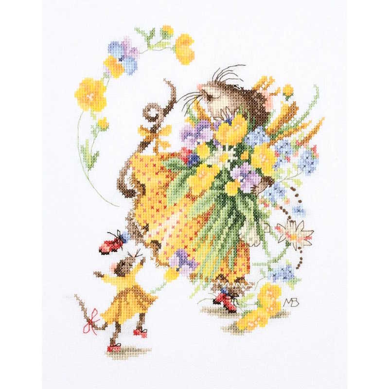 Vera's Spring Surprise Cross Stitch Kit By Lanarte