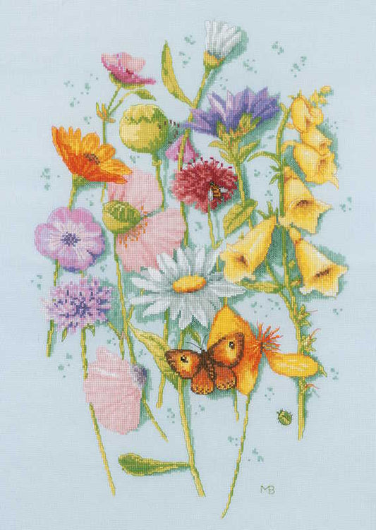 One Flower of Each Cross Stitch Kit By Lanarte