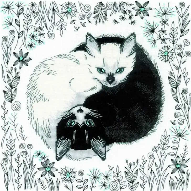 Yin and Yang Cross Stitch Kit By RIOLIS