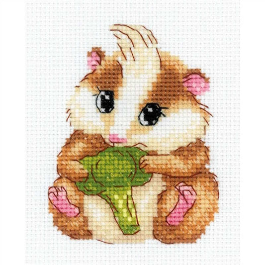 Cute Hamster Cross Stitch Kit By RIOLIS