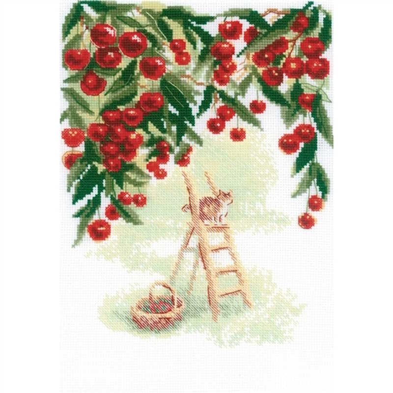 Cherry Garden Cross Stitch Kit By RIOLIS