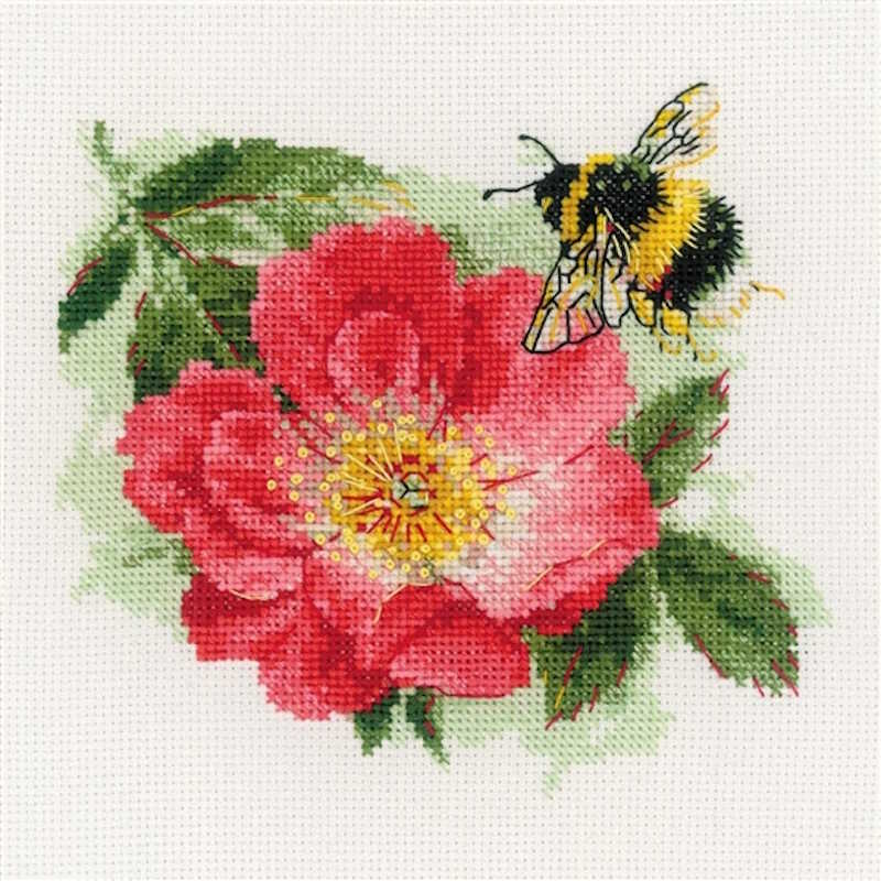 Furry Bumblebee Cross Stitch Kit By RIOLIS