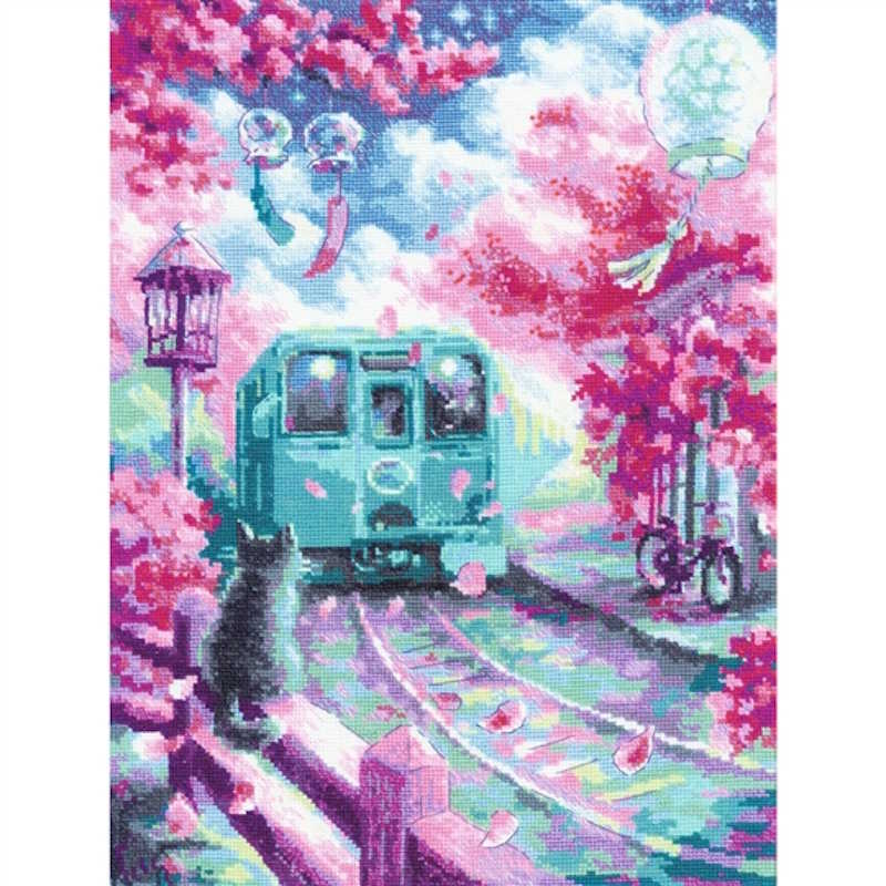 Spring Express Cross Stitch Kit By RIOLIS