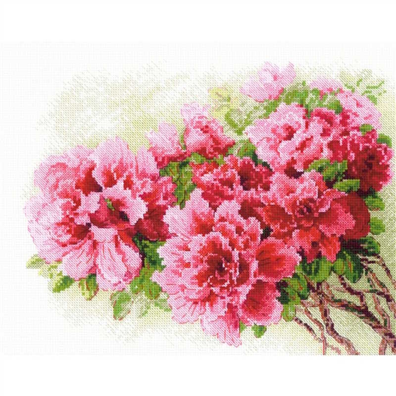Gorgeous Azalea Cross Stitch Kit By RIOLIS
