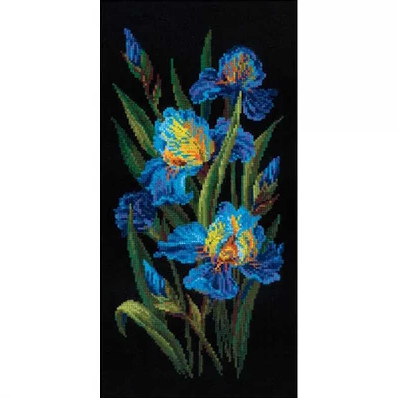 Beautiful Irises Cross Stitch Kit By RIOLIS