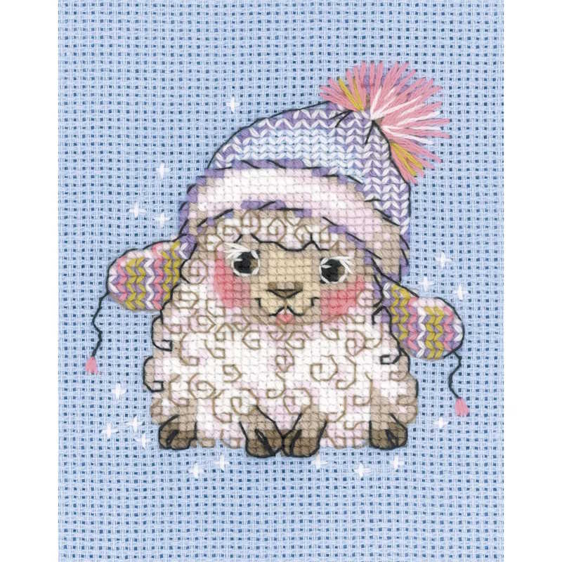 Little Lamb Cross Stitch Kit By RIOLIS