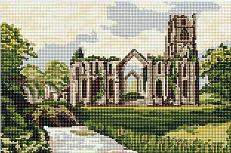 Fountain's Abbey Tapestry Kit by Brigantia Needlework