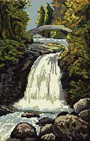 Falls of Garravalt Tapestry Kit by Brigantia Needlework