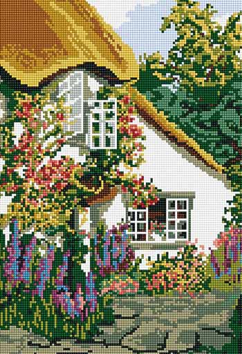 Devon Cottage Tapestry Kit by Brigantia Needlework