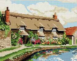 Thornton Le Dale Cottage Tapestry Kit by Brigantia Needlework