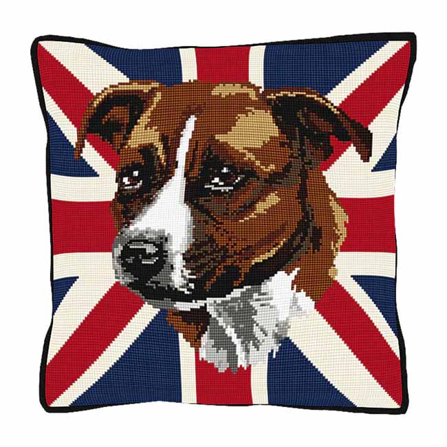 Staffie Tapestry Kit by Brigantia Needlework
