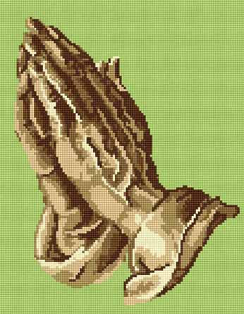 Praying Hands Tapestry Kit by Brigantia Needlework