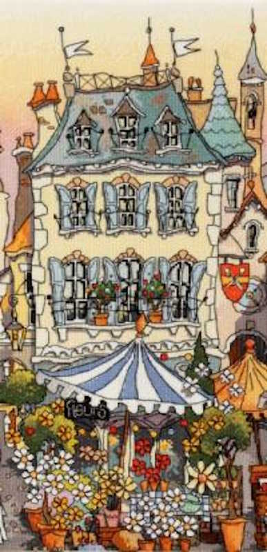 Place du Marche One Cross Stitch Kit by Michael Powell