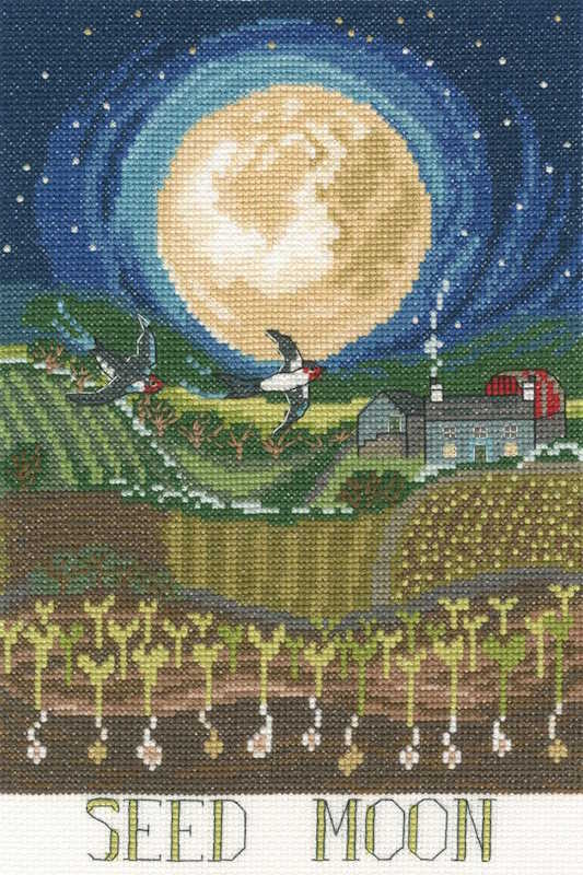 Seed Moon Cross Stitch Kit By Bothy Threads