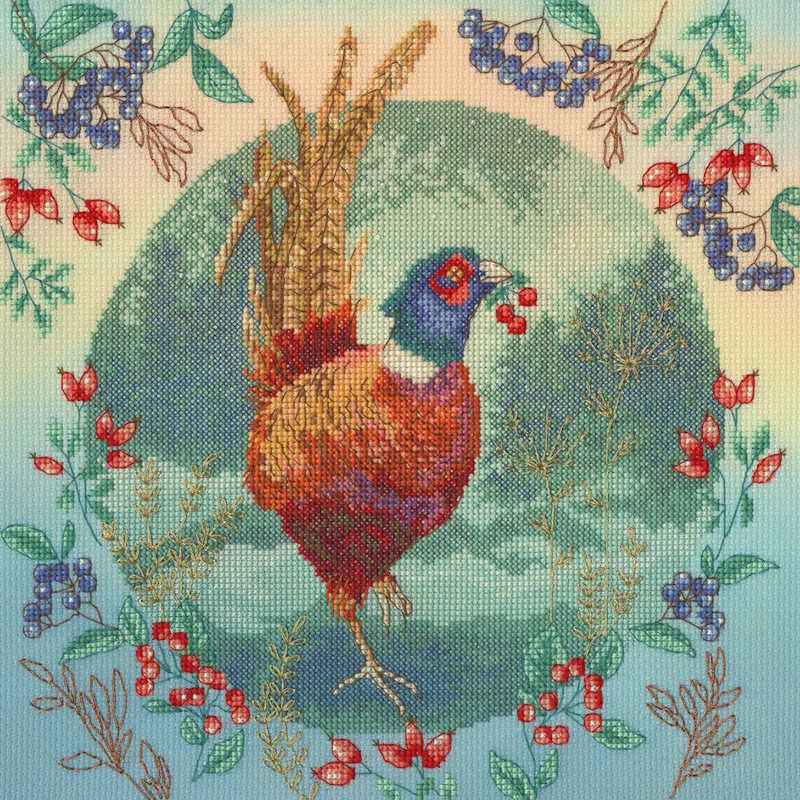 Fall Feathers Cross Stitch Kit By Bothy Threads