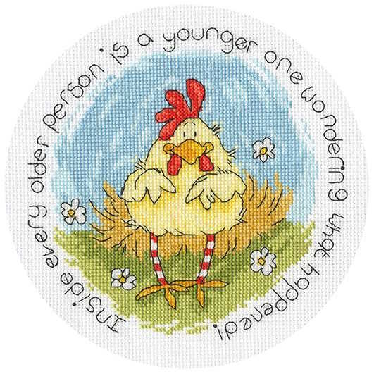 Spring Chicken Cross Stitch Kit by Bothy Threads