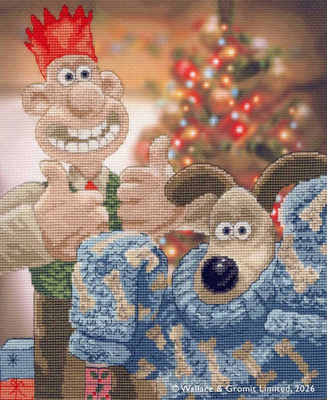 Happy Holidays Old Pooch! Cross Stitch Kit By Bothy Threads