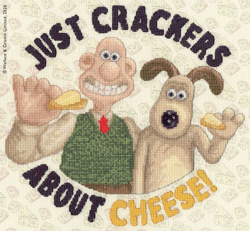 Just Crackers about Cheese! Cross Stitch Kit By Bothy Threads