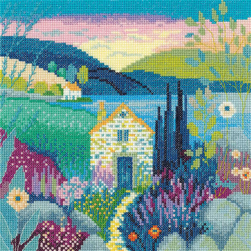 Peaceful Retreat Cross Stitch Kit by Heritage Crafts
