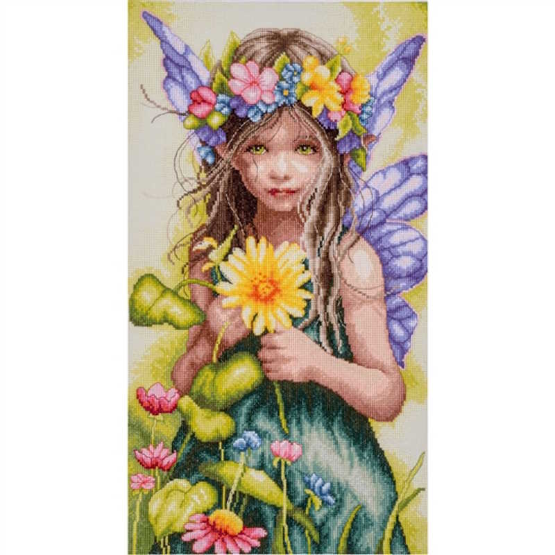 Flora's Little Guardian Cross Stitch Kit By Lanarte