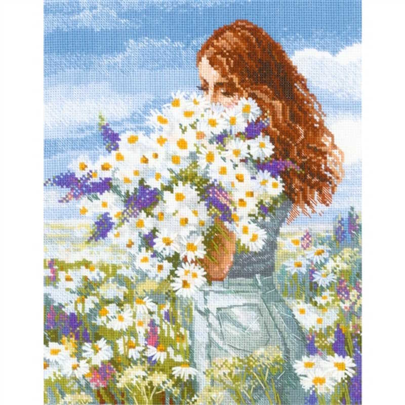 Chamomile Happiness Cross Stitch Kit By RIOLIS