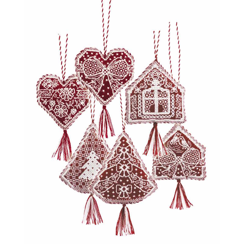 Gingerbread Ornaments Cross Stitch Kit By RIOLIS